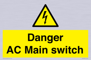 Danger AC Main switch 